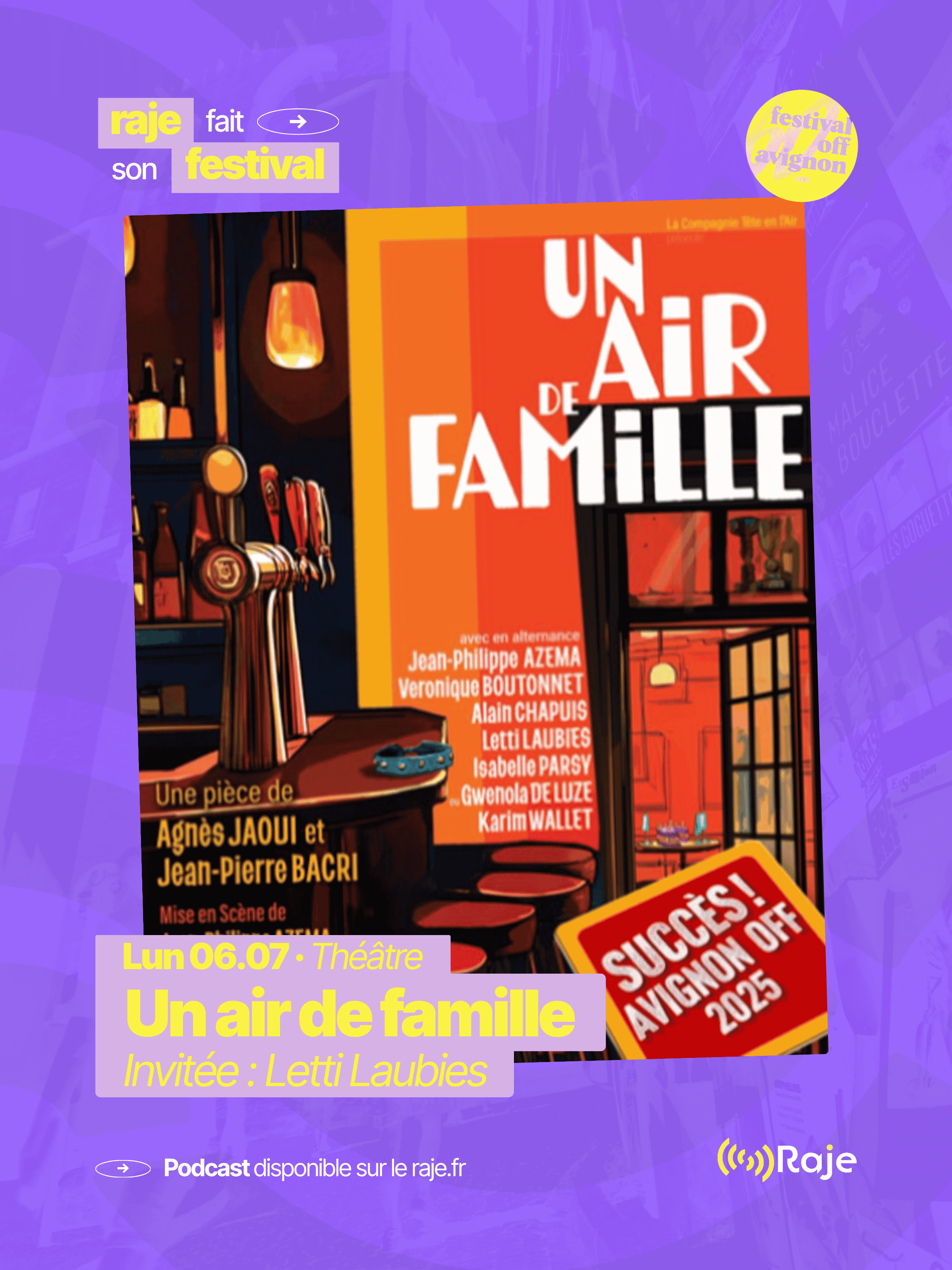 RAJE fait son festival - « Un air de famille » - 06.07.2026